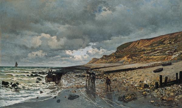 La Pointe de la Heve at Low Tide, Claude Monet